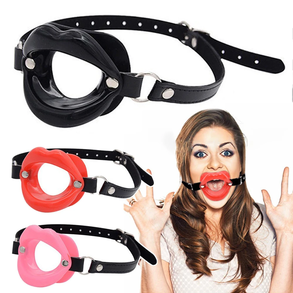 Adult Games Silicone Lips O Ring Open Mouth Gag Oral Fetish Obedient Slave BDSM Bondage Restraints Cosplay Sexy Toys Accessories