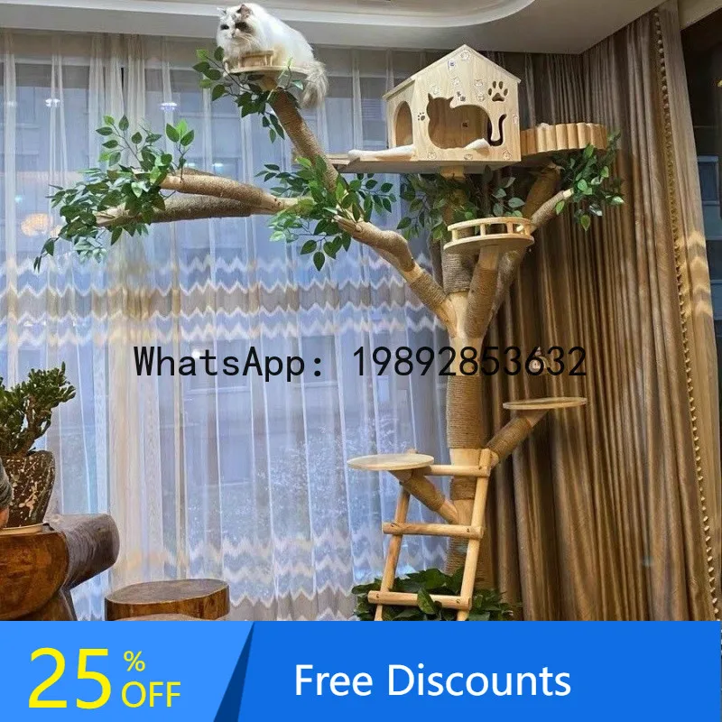 Z5 Cat House Integrated Toy Teasing Cat Climbing Frame Tree House
