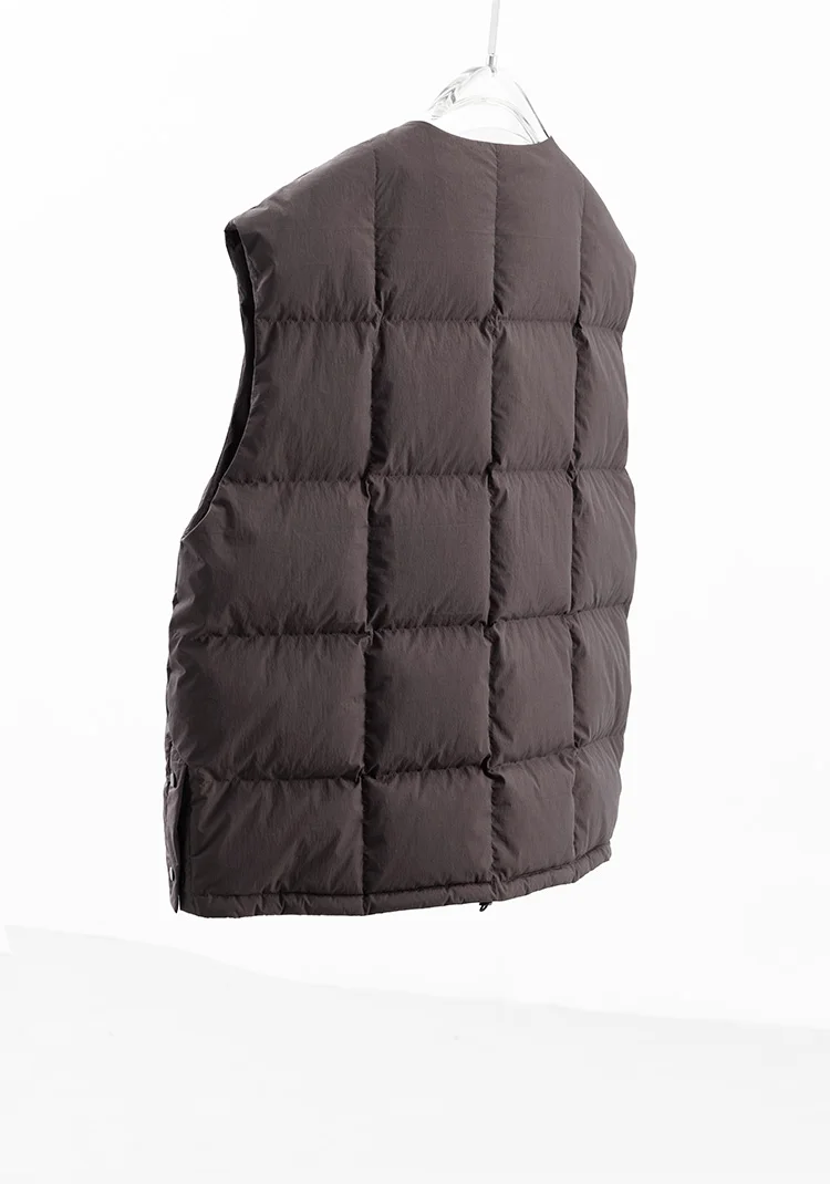 Winter Essentials~ down Vest, Women's Block-Patterned Warm Vest, Versatile Sleeveless Top, 2026 New Model