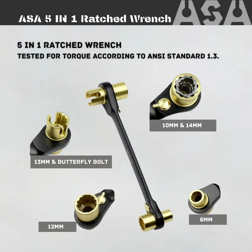 SCHWARZER 5-in-1-Ratschenschlüssel