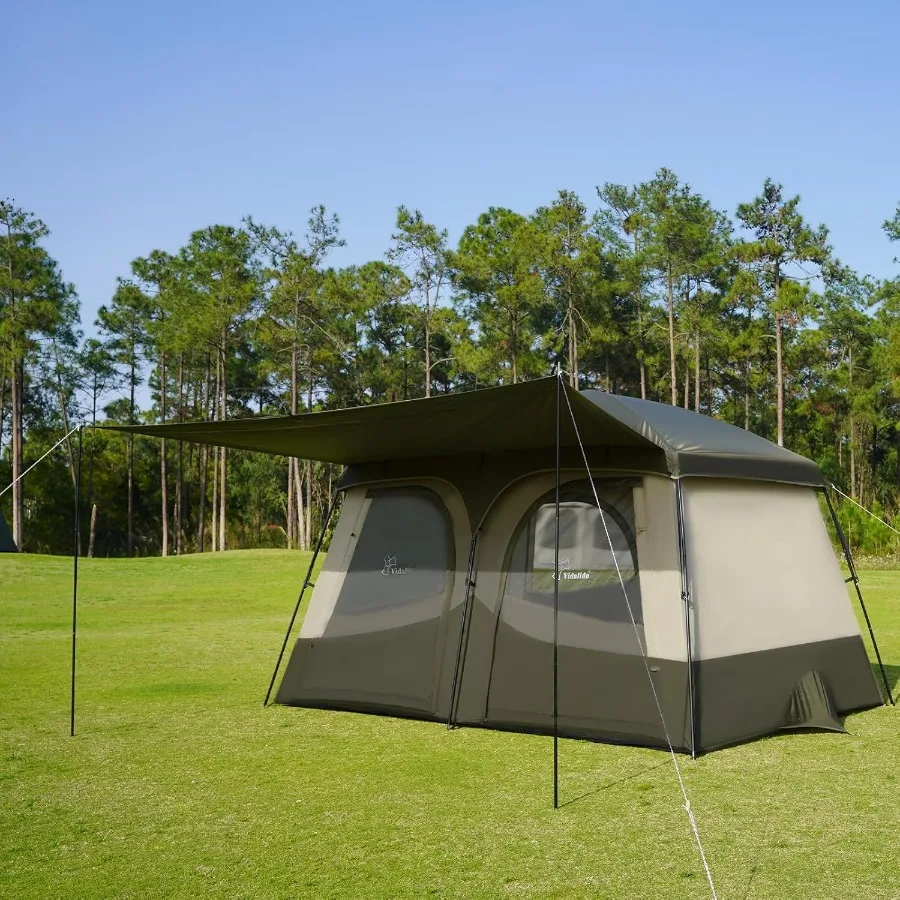 خيمة تخييم لشخص 34 مع خيام عائلية ممتدة مقاومة للطقس مع نافذة شبكية قابلة للتنفس سهلة التركيب للمياه #1