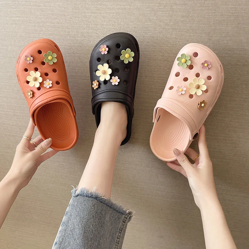 المبيعات الساخنة الأحذية سحر جاهز للوضع على مجموعة ديزي عباد الشمس متعددة الألوان دعوى إبزيم الحذاء إكسسوارات الأحذية البنت