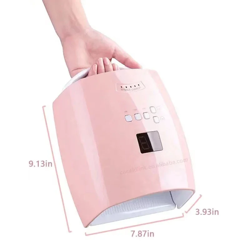 66W Oplaadbare Nagellamp Professionele Gel Polish Droger Draadloze Manicure Machine Draadloze Nail Uv Led Lamp