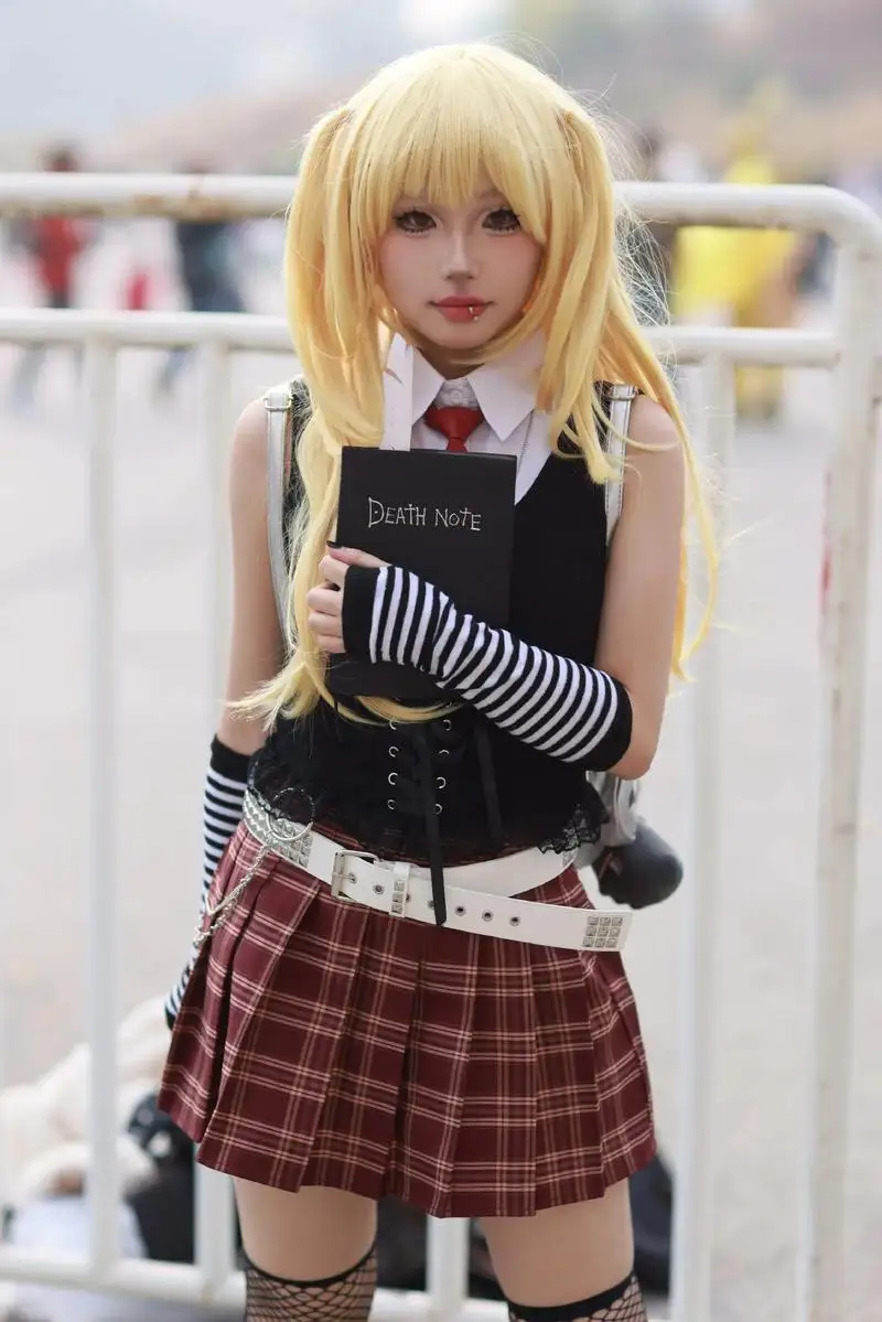 Аниме МисаМиса Косплей Костюм Парик Amane Миса Школьница JK Униформа Платье Женский Наряд Хэллоуин Карнавальная Вечеринка Полный Комплект Cos