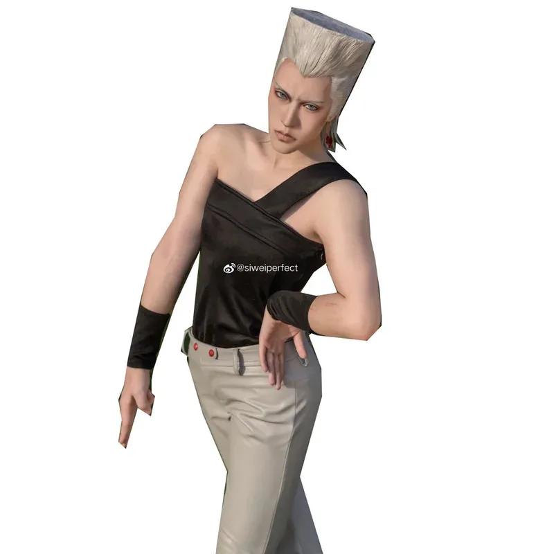 

2025 Stardust Crusaders Jean Pierre Polnareff Cosplay Costume For Men Full Set