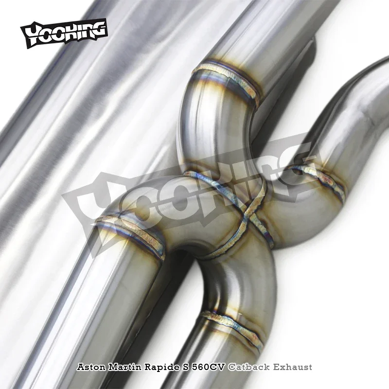 Aangepaste Kwaliteit As Uitlaat voor Aston Martin Rapide S 560CV 2013-2018 Rvs Auto Ventield Uitlaatsysteem