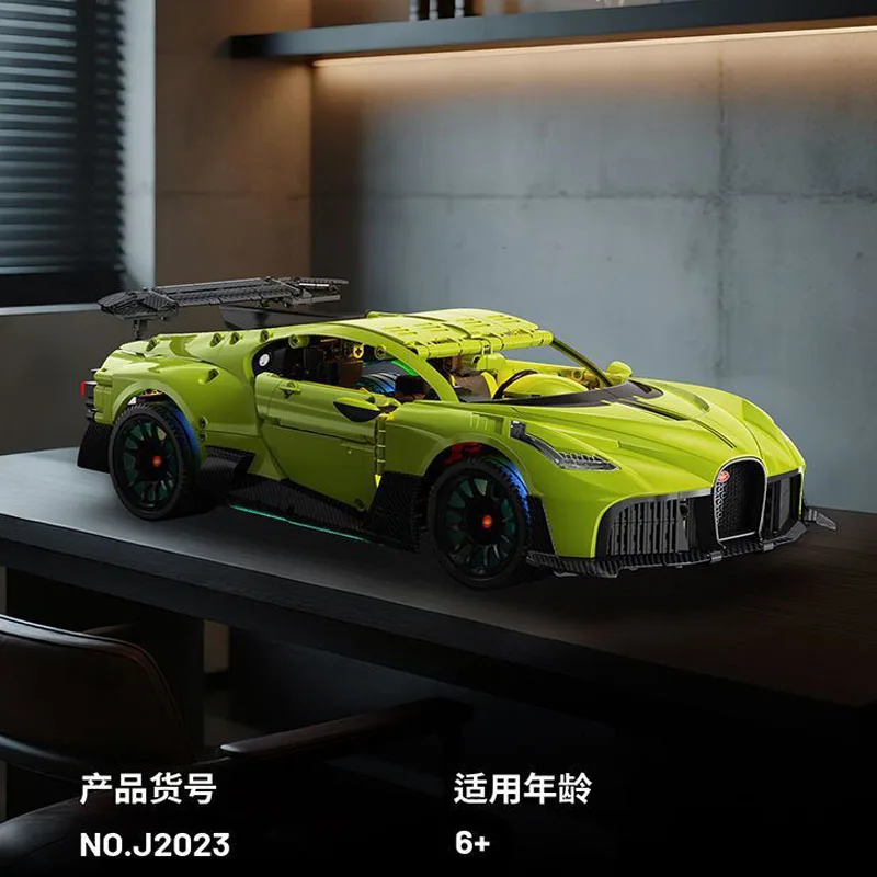 1488 stücke 1:10 MOC Technische Fernbedienung Sport Auto Bausteine Ziegel Montage Modell Spielzeug für Kinder Geburtstag Geschenk Set