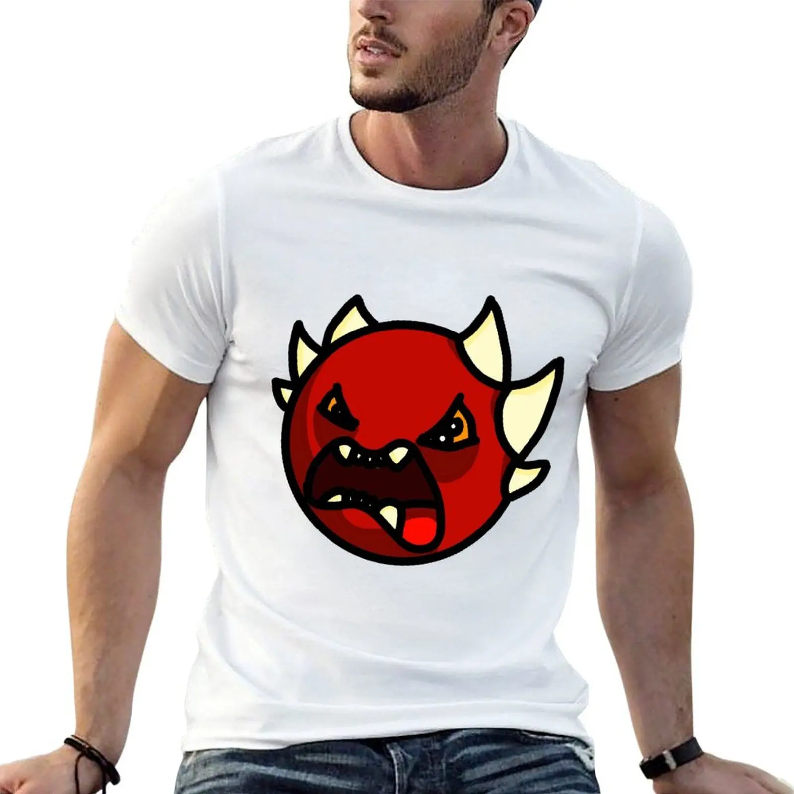

Geometry Dash Extreme Demon T-Shirt graphic t shirts for man anime t shirts for man t shirts for man graphic tees T-Shirt