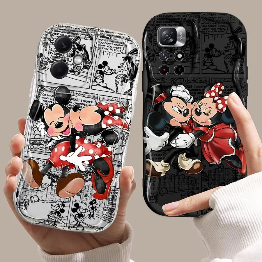

Soft Phone Cover Case for Xiaomi Redmi Note 11S 12S 13 12 14 Pro Plus 11 10S 10 Lite Disney Mickey Cute Minnie