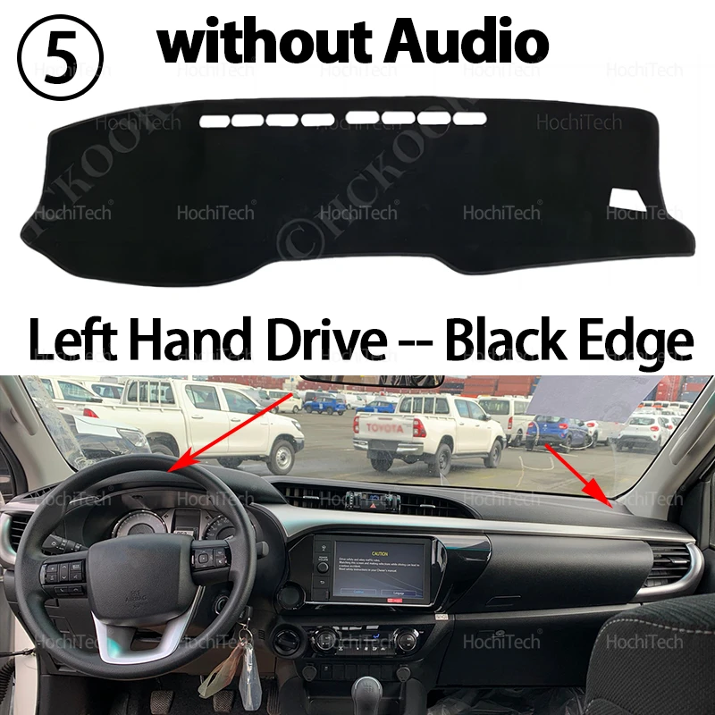 Für Toyota Hilux Rogue TruckMasters OX AN110 AN120 AN130 2020-2025 Anti-Rutsch-Matte Armaturenbrett Abdeckung Teppich 2024 Sonnenschirm Dashmat – Detail 13