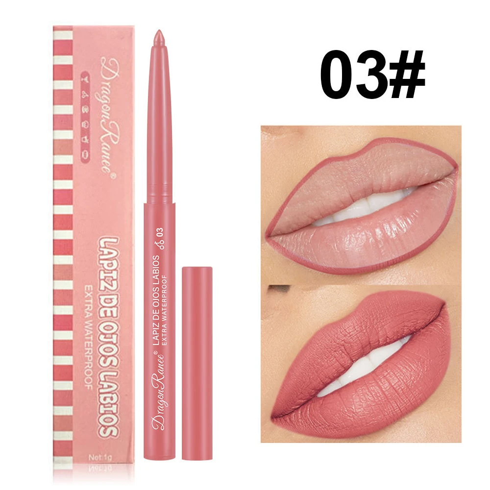 Lipstick Sexy Beauty Lasting Waterproof Pigment Matte Lipstick Pencils Velvet Lip Liner Pencil Outline Lips Contour Line Makeup