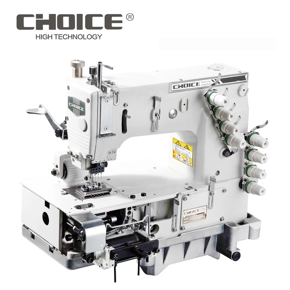 

Flat Bed 4 Needle Chain Stitch Industrial Sewing Machine For Attaching Elastic Band GC1404PMD