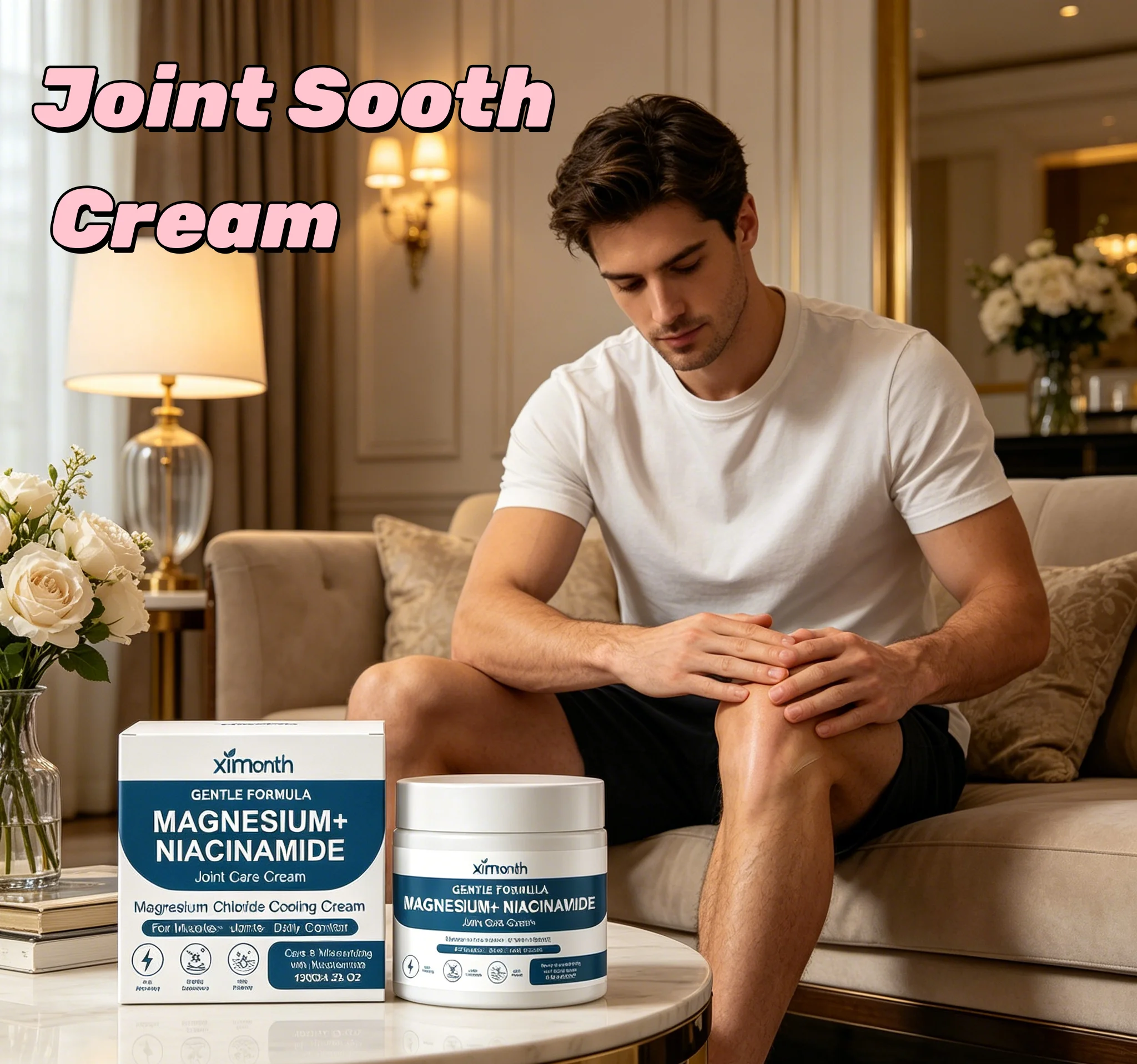 XIMONTH Joint Soothing Cream Relieve Soreness Hydration Improving Fatigue Anti-Inflammatory Enhance Vitality Joint Massage Cream