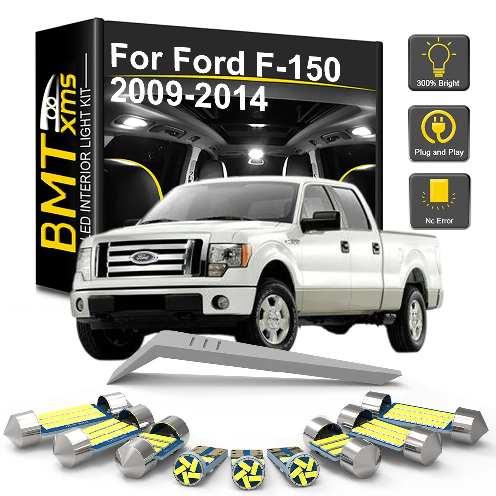 5/11/17PCS LED Interior Light Bulb Kit For Ford F-150 2009 2010 2011 2012 2013 2014 LED Car Dome Lamp Canbus,Map Dome Reading.