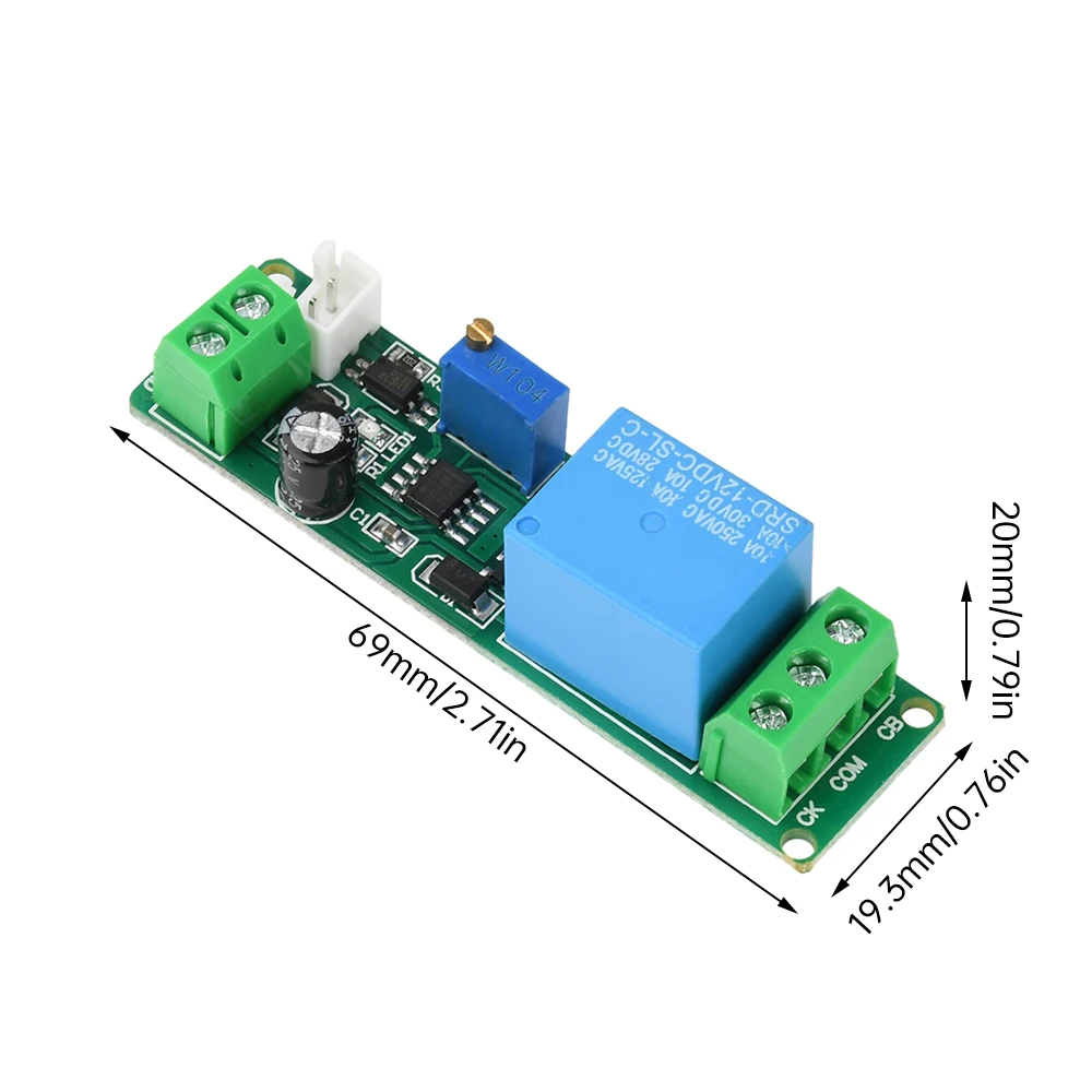 تيار مستمر 5-12 فولت قابل للتعديل الموقت تأخير إيقاف وحدة الخارجية دفع زر الزناد توقيت التتابع الوقت التبديل 1-10 ثانية تأخير إيقاف التبديل #6
