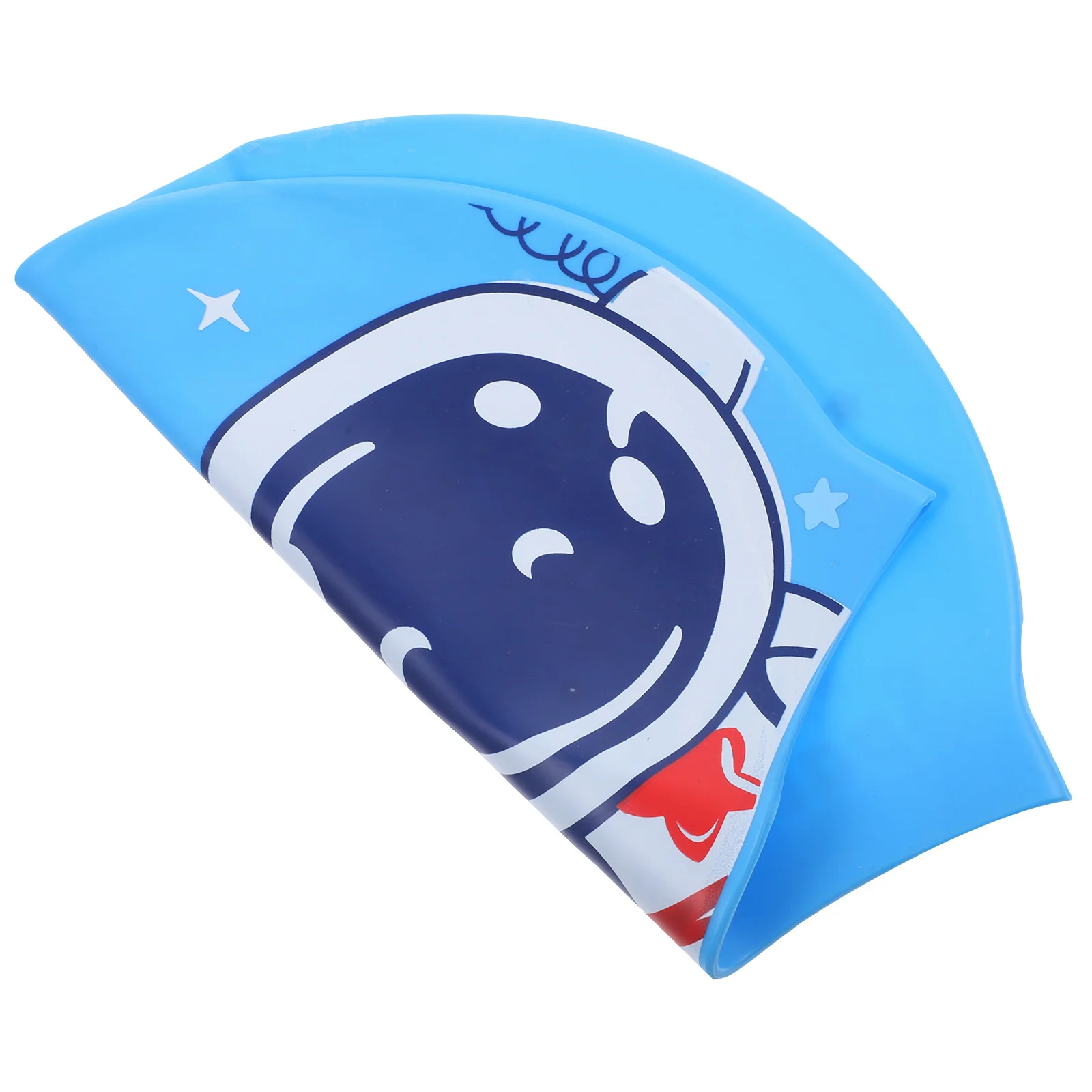 

Swim Silicone Cartoon Swimming Hat Waterproof Pool Bathing Soft Elastic Hair Protection Toddler Caps 6-14 Years