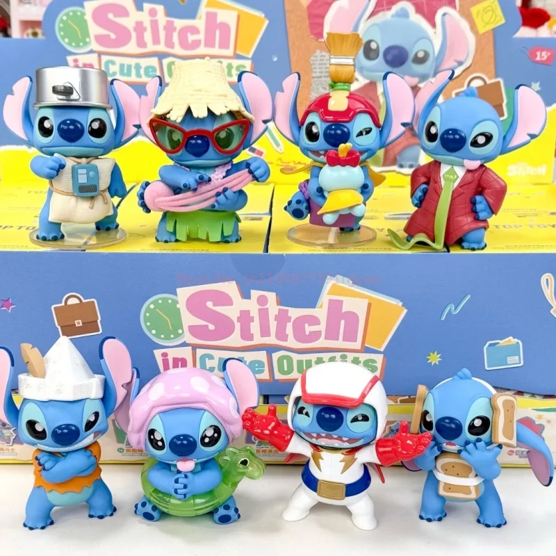 

New【In Stock】Original Stitch Dress Up Series Blind Box Cute Trendy Anime Figurer Desktop Decoration Collectible Holiday Toy Gift