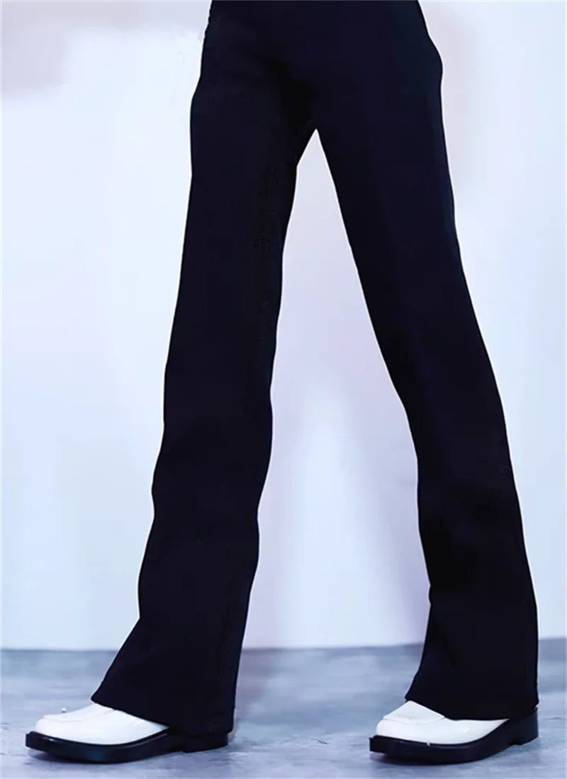 Roupas de boneca bjd são adequadas para tamanhos 1/4 1/3 68 70 id75 calças largas pretas calças compridas calças de terno calças de reparo de pernas calças masculinas
