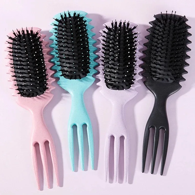 1PC Candy bursh Curly Hair Styling Brush: Defined Curls on Wet Hair- Nylon Bristles Detangling Volumizing Comb for All Hair Type