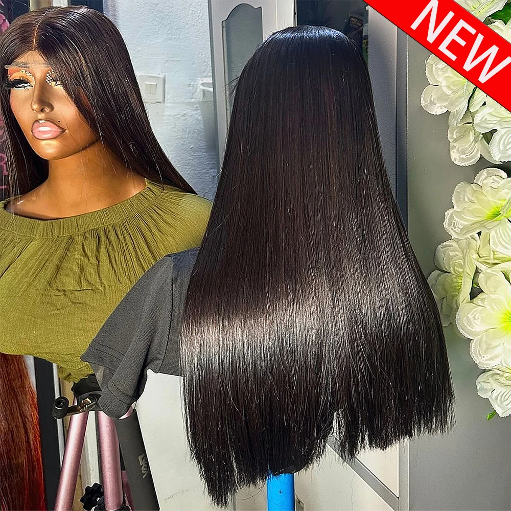 13x6/360 Super Double Drawn Bone Straight HD Transparent Lace Front Human Hair Glueless Wigs Ready To Wear 400 Density For Women