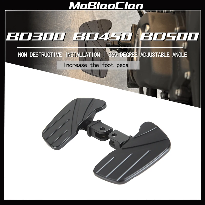 For BENDA BD300 BD450 BD500 BD 300 BD 450 BD 500 Motorcycle Accessories Footrest Enlarge Footpeg Pegs Pedals Rest Footpegs