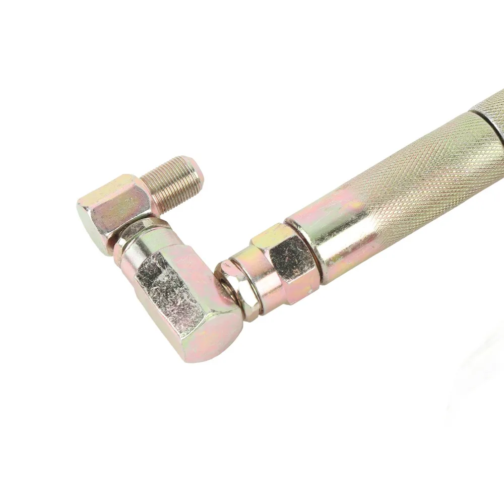 7PCS Universal Grease Tool Nozzle Kit Spring-loaded Coupler Strong Strength Metal Grease Nozzle Kit 230mm 400mm Hose