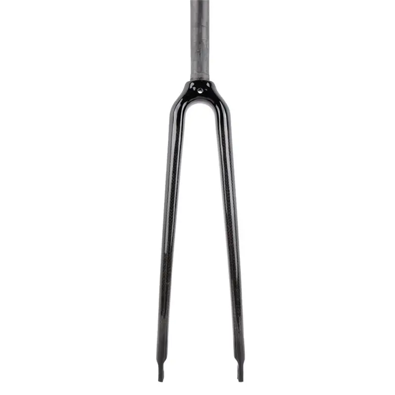 

Полнокарбоновая передняя вилка для шоссейного велосипеда, прямая трубка, черная, 25.4 мм, ретро-дизайн - A00E