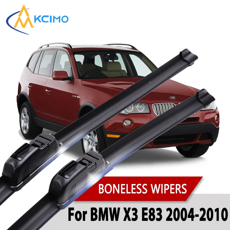 Car Wiper For BMW X3 E83 2004-2010 Wiper U-type Soft Rubber Boneless Wiper HD Quiet Durable Automotive Wiper 22