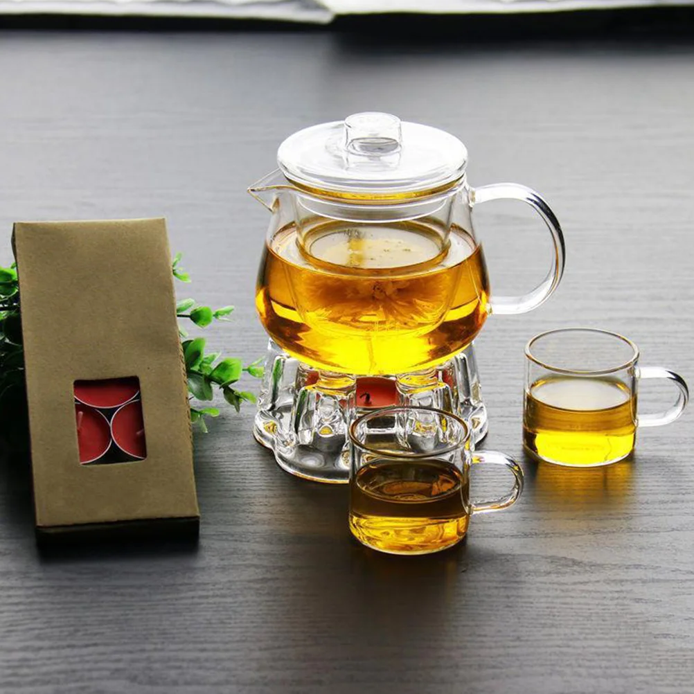 

1Set Small Glass Teapot Transparent Design Easy to Clean and Store Comfortable Hand Feeling Perfect for Everyday Tea Brewing