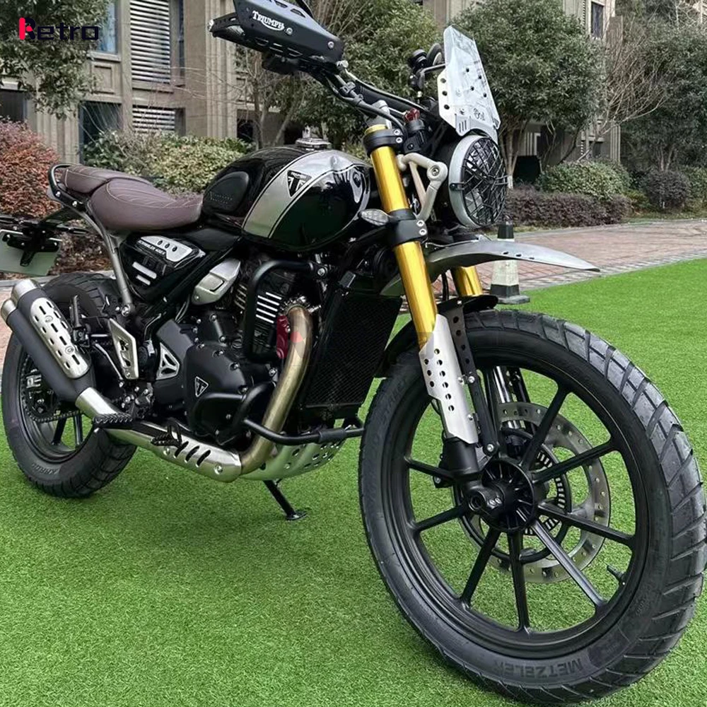 Motorcycle Accessories For SPEED400 Speed 400 Scrambler 400X scrambler400x Front Fork Guard Shock Absorber Cover Protection