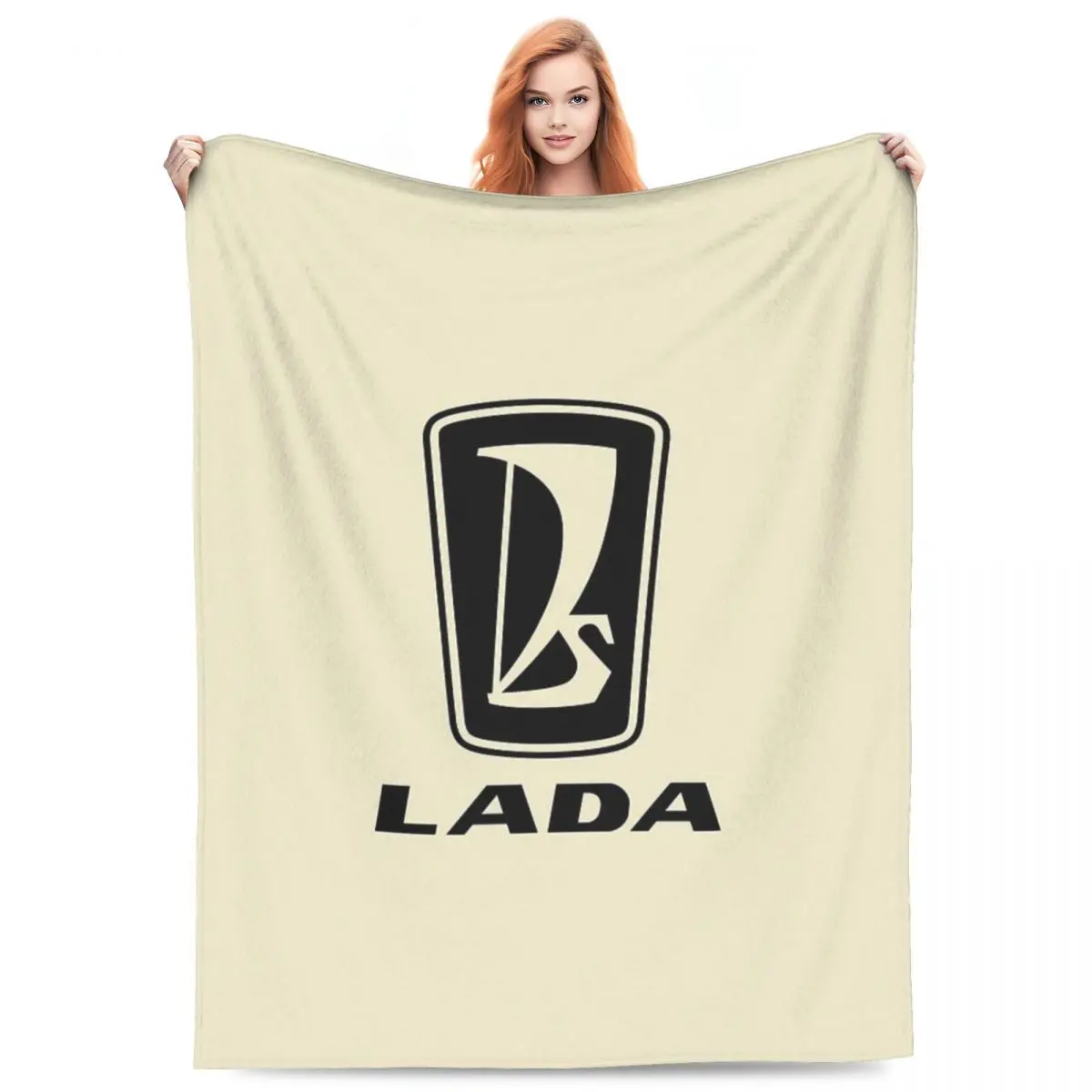 

Lada Logo 1975s (black) Blankets Fleece Sofa Portable Throw Blankets for Home Bedroom Office Throws Bedspread Quilt