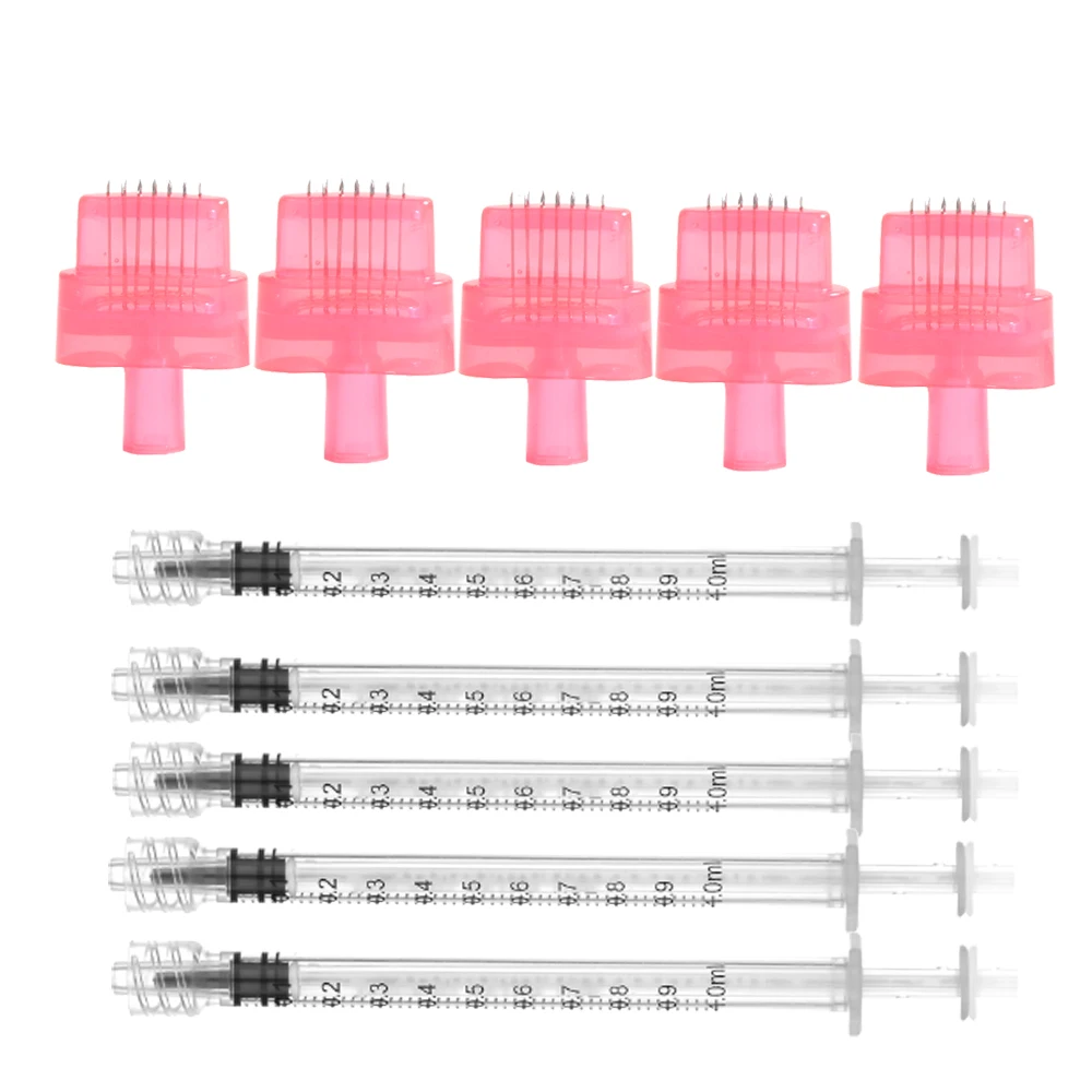1/5/10 Luer Lock Sterile 12Pin Lip Microneedling 30G Lip Painless Needle Applicator Tattoo Needle Designed for the Lip Booster
