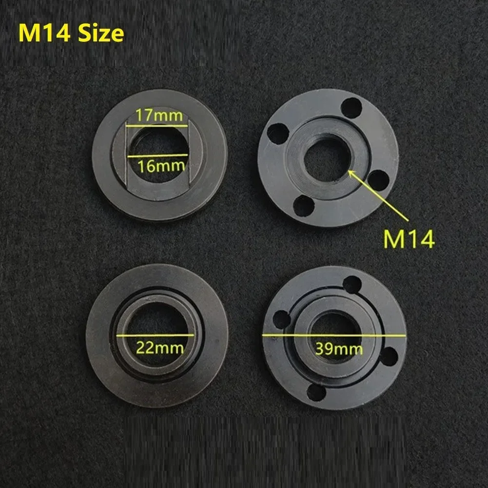 Многофункциональный 2x/комплект M14 + 2x/комплект 5/8-11 резьба угловая шлифовальная машина фланцевые стопорные гайки набор абразивных электроинструментов Новое поступление