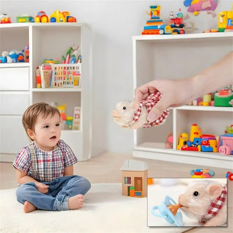 역할 놀이 실리콘 동물 장난감 스퀴즈 바디 액세서리와 어린이를 위한 유행 드레스 A2UB