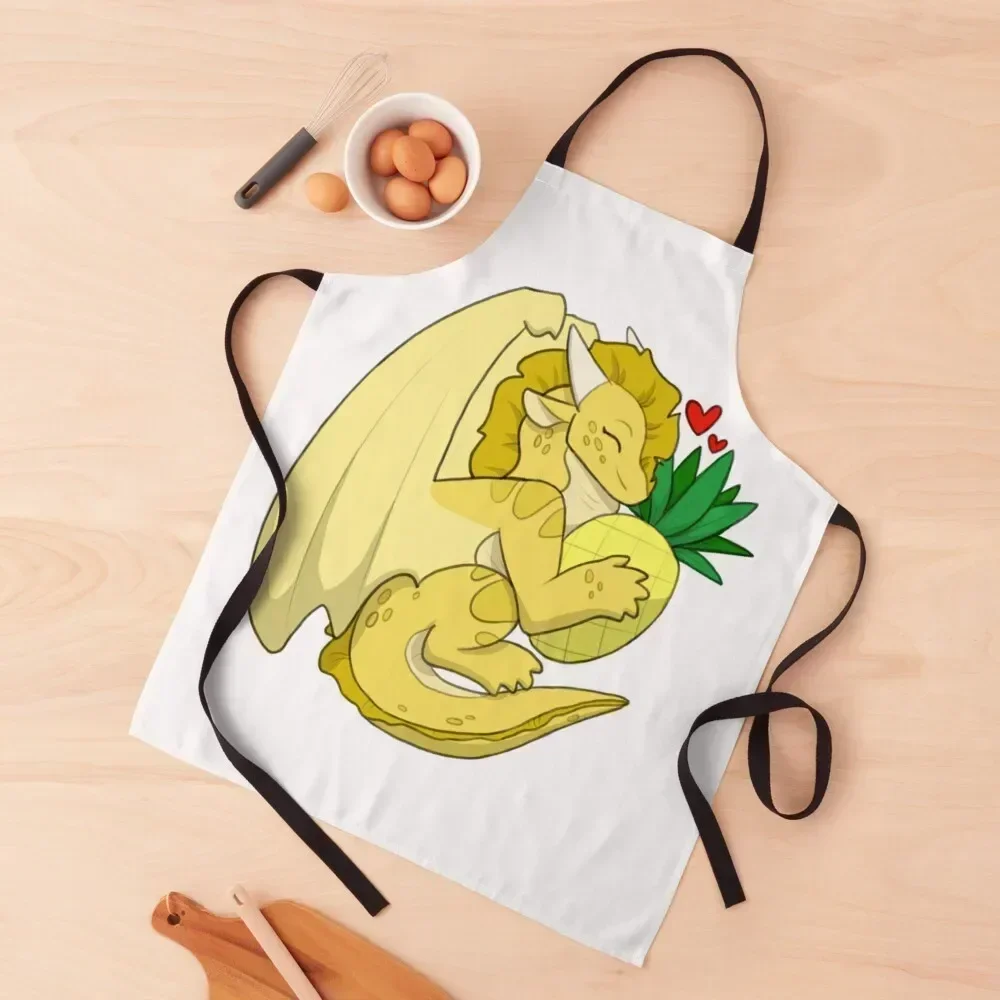 

Sunny and Pineapple Apron Goods For Home And Kitchen Customizable House Things For Home And Kitchen Barista Apron