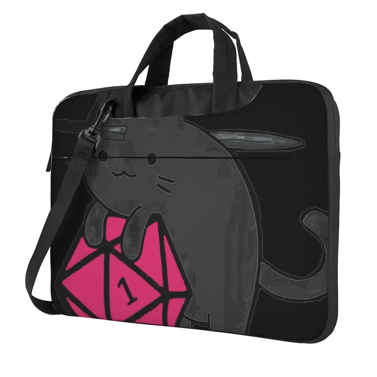 Handbag Laptop Bag Its Fine Im Fine Everythings Fine Waterproof Briefcase Bag Cat Dice For Macbook Air HP Travel Computer Bag