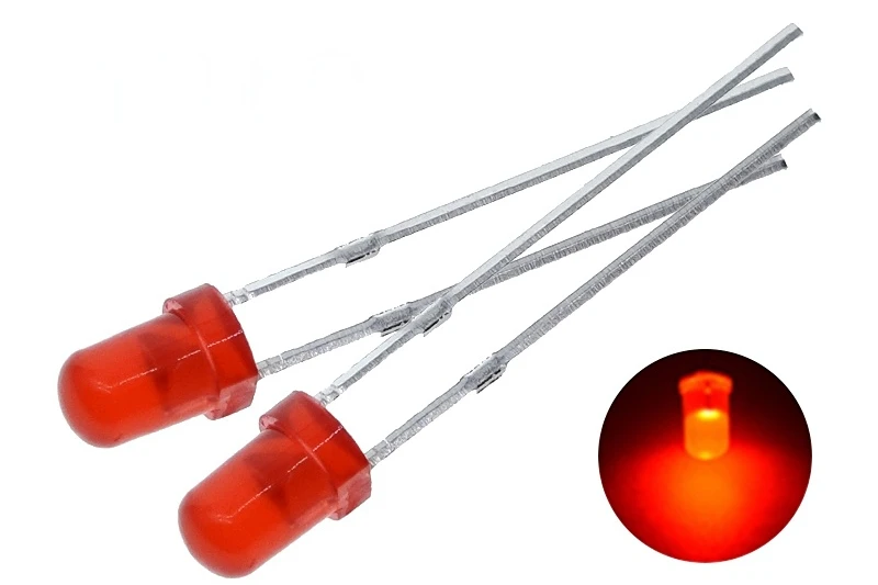 100pcs F5mm 1w led chip LED Diode Light   Green Blue White Yellow Red COMPONENT DIY kit led chip led diy