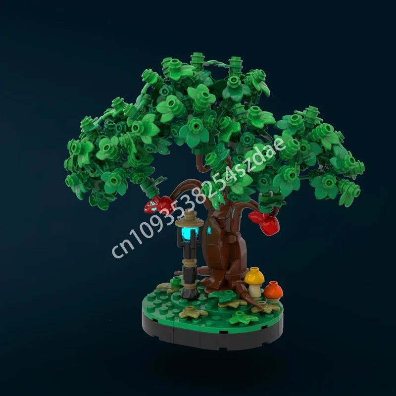 

1073pcs MOC Hyrule Scenery Pt. 1 Green-Clad Swordsman Hero Building Blocks Space imagination up collector Christmas toy Gift