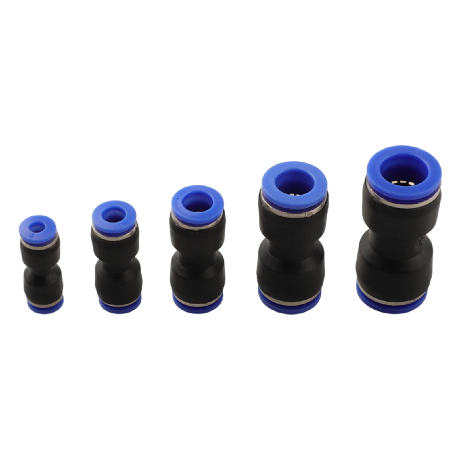 Pneumatic Connector Essentials Set of 50 Straight Push Fittings Built to Withstand Strong Pressures Efficiently