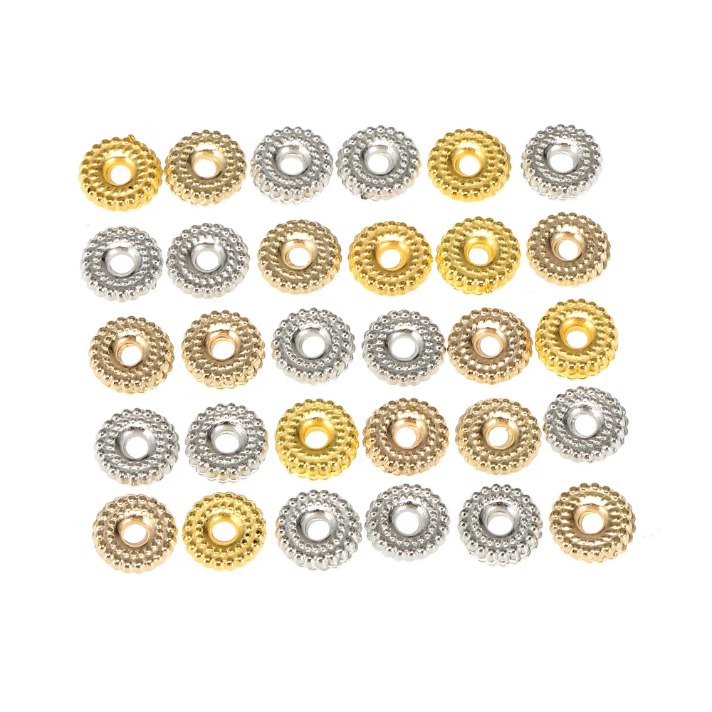 

200pcs/pack DIY Ornaments Accessories 8mm Tire Spacer Beads CCB Round Spacer Beads Bracelet Spacer Beads Material