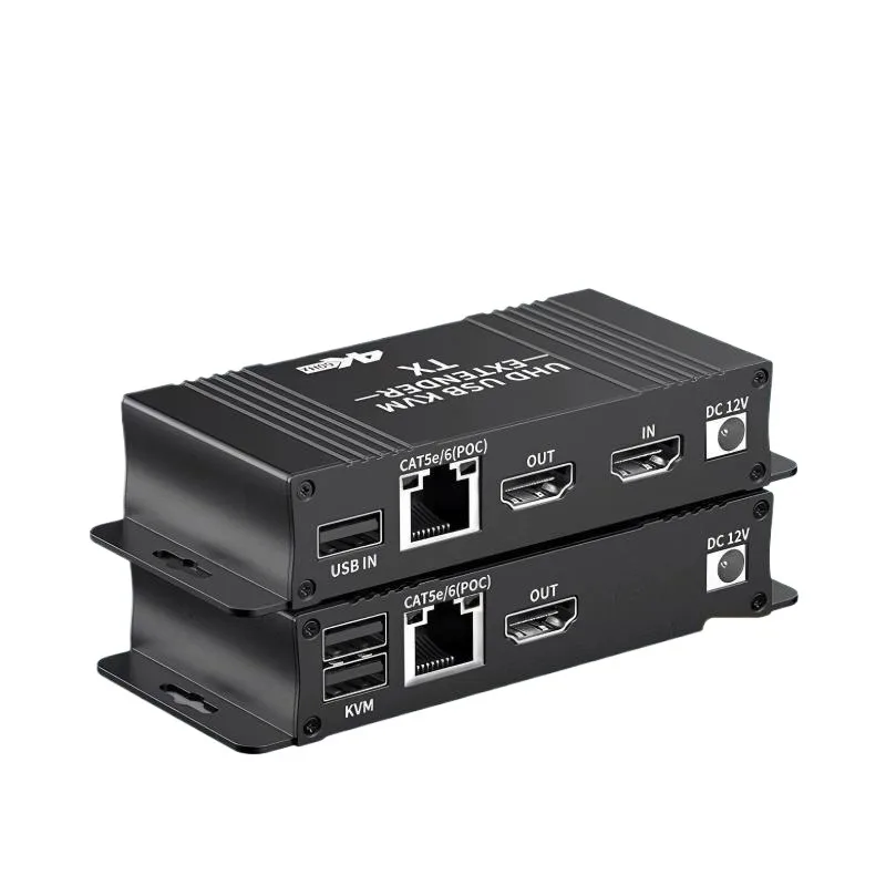 USB HDMI KVM Extender Splitter Over Ethernet 1080P 4K 60Hz Extender HDMI USB KVM Extender Splitter HDMI Loop for Mouse Keyboard