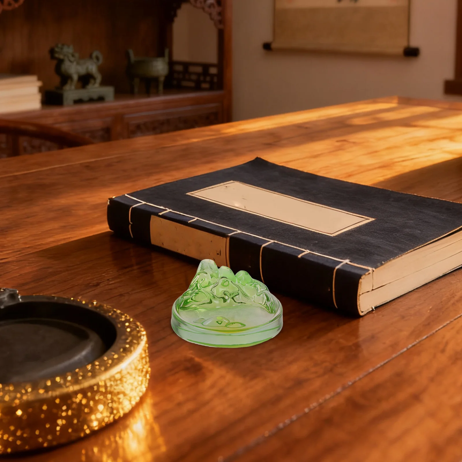 

Glass Ink Dish Round Chinese Calligraphy Inkwell Plate With Brush Holder Rest For Painting Writing Practice Small Portable