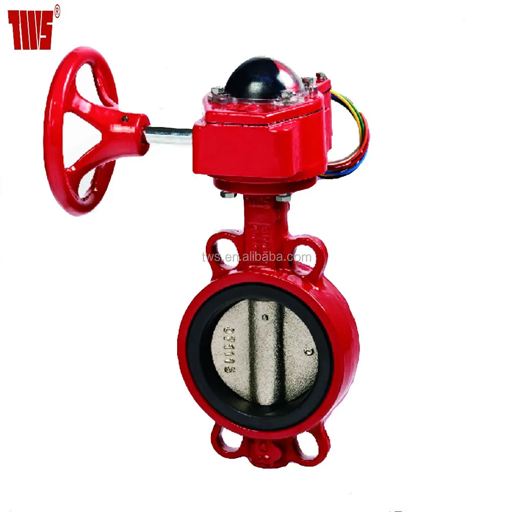 Signal Butterfly Valve Wafers End Type Butterfly Valve with Limit Switch