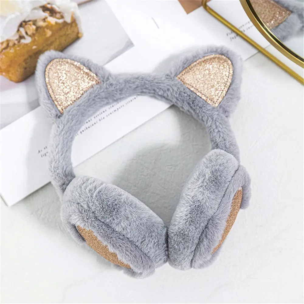 Fashion Cute Animal Earmuffs Winter Warm Outdoor Ear Covers Headband Soft Furry Ear Warmers Foldable Ear Muffs Earlap