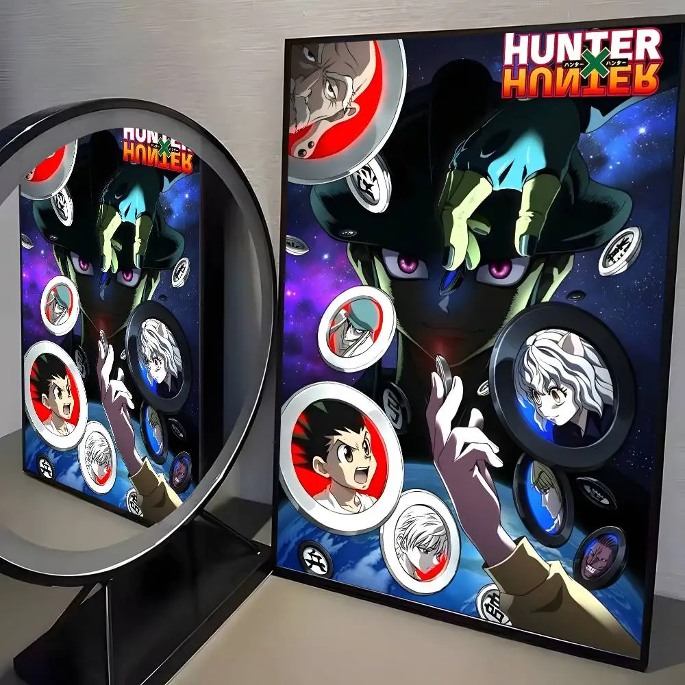 1 Stück Hochwertiges Japan Anime Hunter X Hunter Poster HD Leinwanddruck Ästhetisches Kunstdruckpapier Wandkunst für Wohnzimmer Heimdekoration – Detail 6