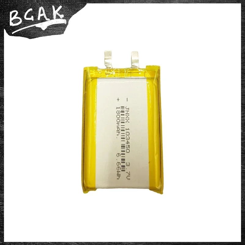 HOT Universal BCAK 103450 3.7V 1800mAh Polymer Lithium CELLS Rechargeable Battery for Beauty Instrument Camera GPS Navigator MP5