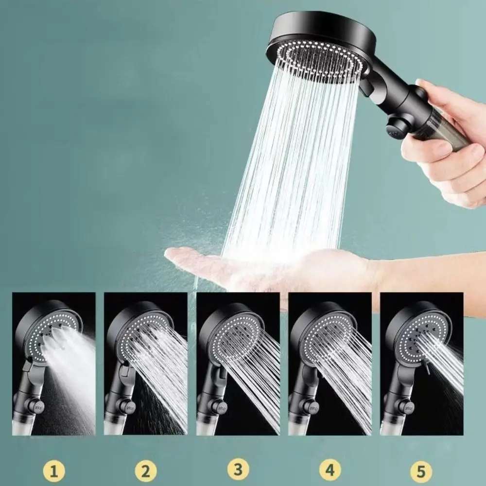 

5-режимные душевые насадки высокого давления, большой выход воды, интерфейс Universa, ручной душ, регулируемый фильтр, насадка для душа
