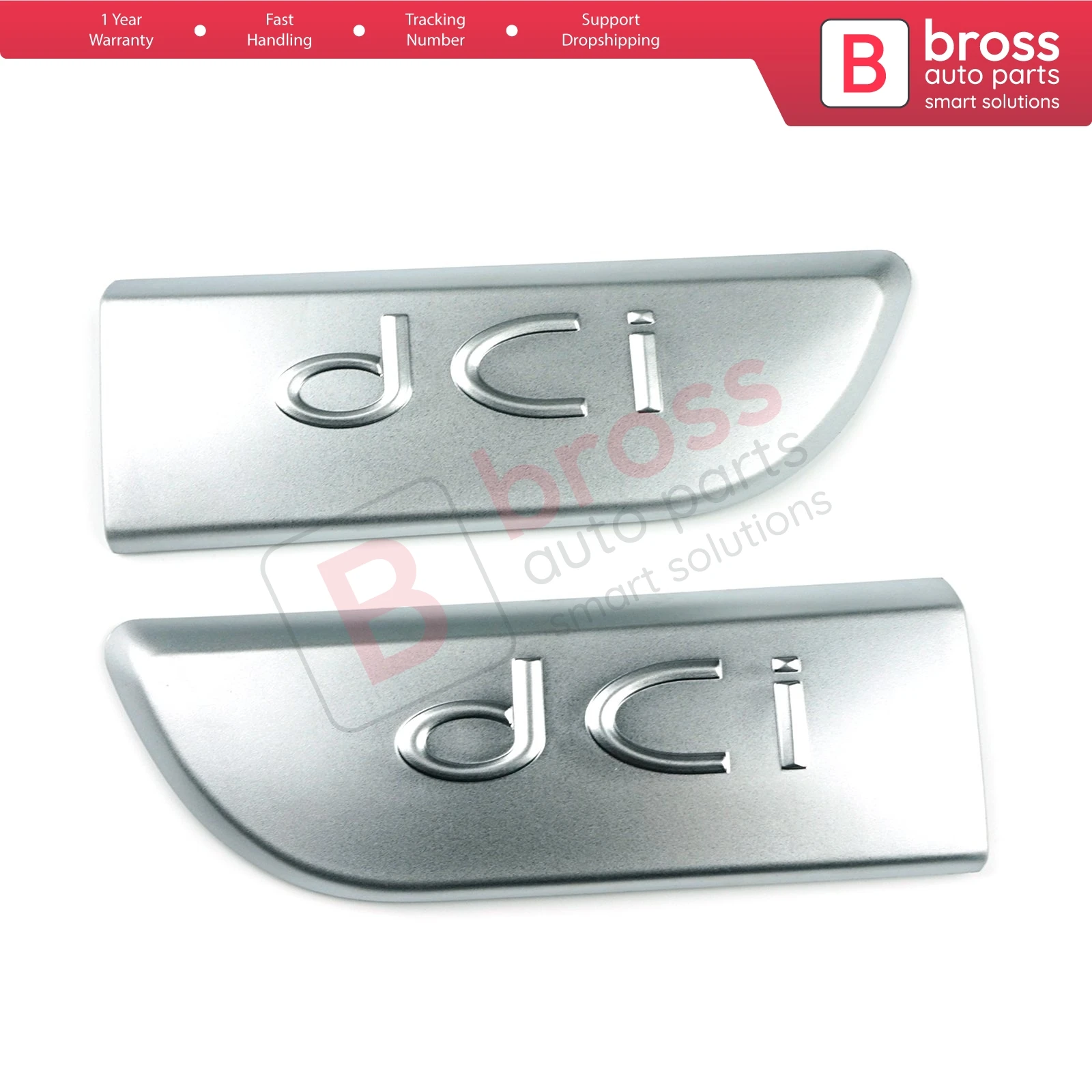 BSP562 2 Pieces Chrome DCI Badge Emblem 82 00 717 150 8200717150 Left and Right For Megane MK2 2002-2008; scenic MK2 2003-2009