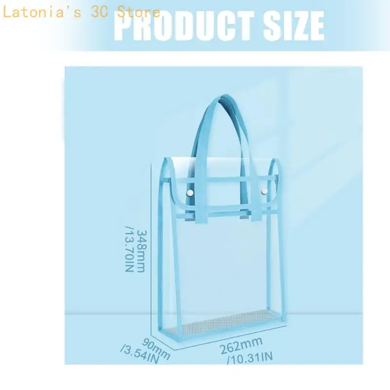 Aktenordner aus PVC mit großer Kapazität, verdickt, wasserdicht, klare Sicht, großer Stauraum, ergonomischer für den – Detail 6
