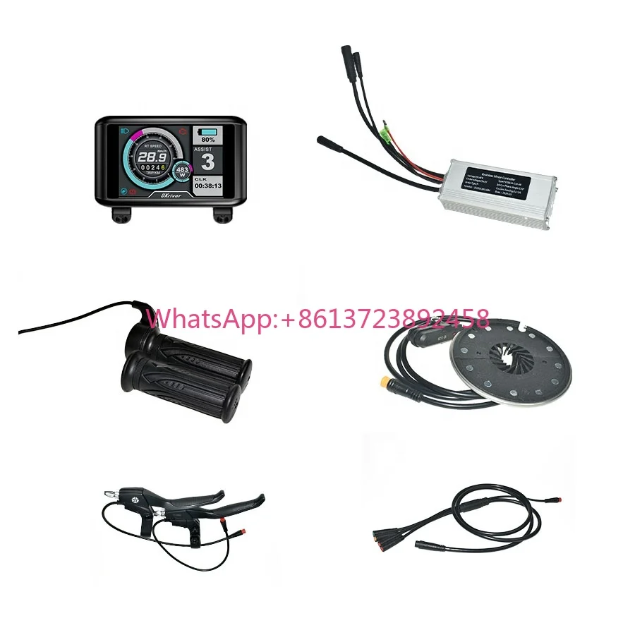 New Other Electrical Bicycle Parts E Bike UKC1 Display Throttle Brake Lever PAS 48v 20a Controller Kit for 500w Hub Motor